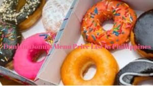 Dunkin Donuts Menu